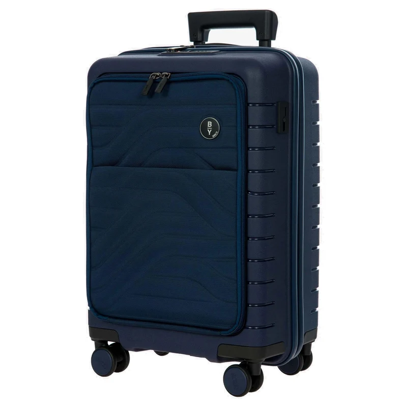 Brics BY Ulisse - 4-Rollen-Kabinentrolley mit Vortasche 55 cm erw. USB (oceano)