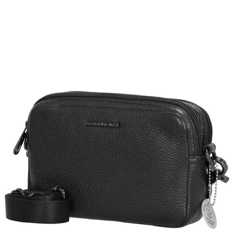 Mandarina Duck Mellow Leather - Umhängetasche 20 cm (nero)