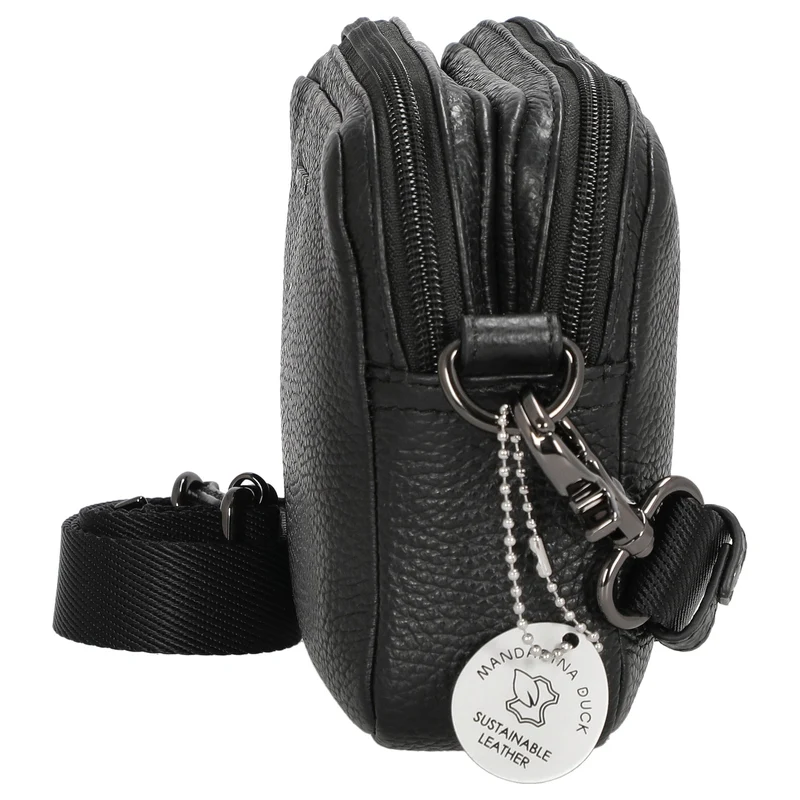 Mandarina Duck Mellow Leather - Umhängetasche 20 cm (nero)