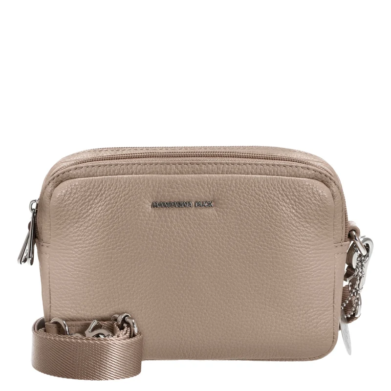 Mandarina Duck Mellow Leather - Umhängetasche 20 cm (warm taupe)
