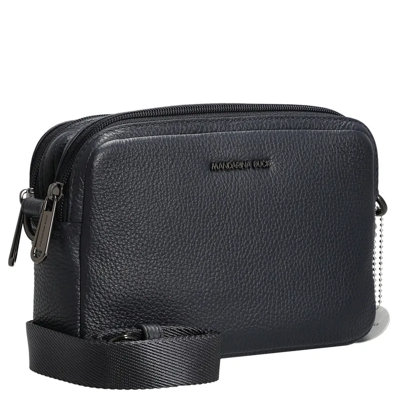 Mandarina Duck Mellow Leather - Umhängetasche 20 cm (dress blue)