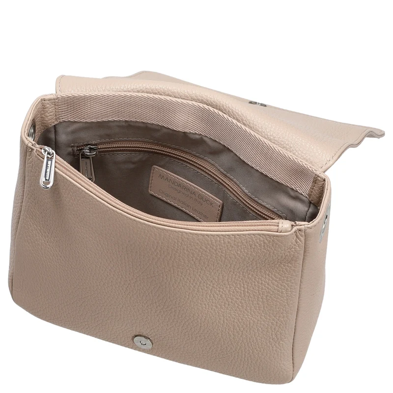 Mandarina Duck Mellow Leather - Umhängetasche 36 cm (warm taupe)