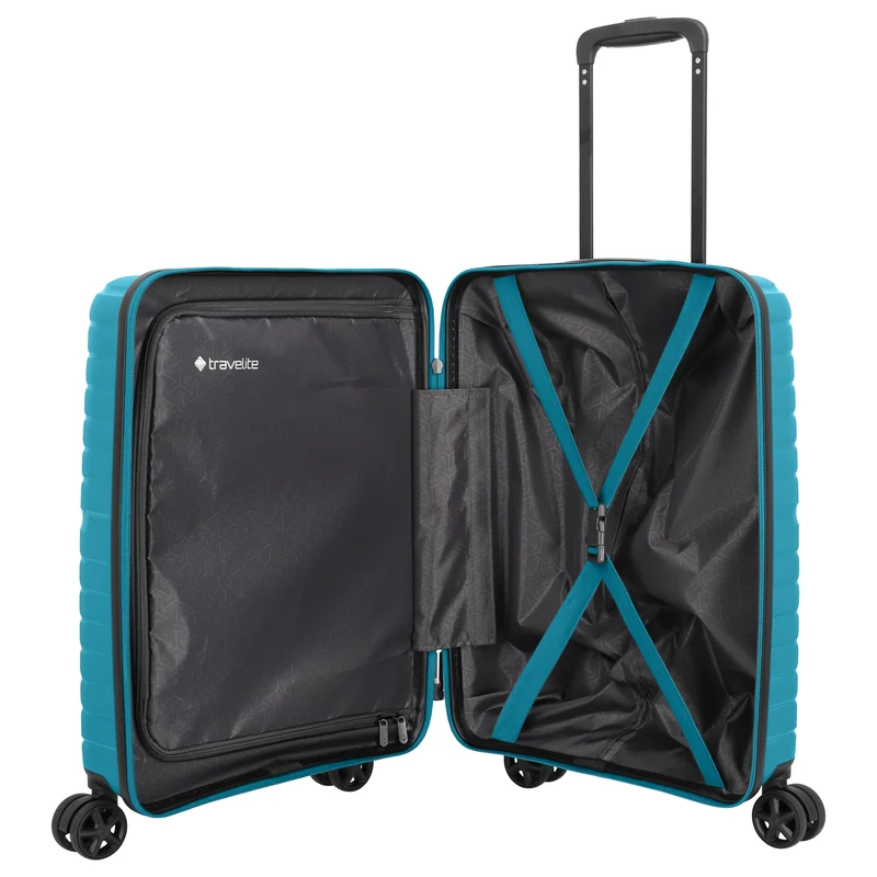 Travelite Trient - 4-Rollen-Kabinentrolley S 55 cm (petrol)