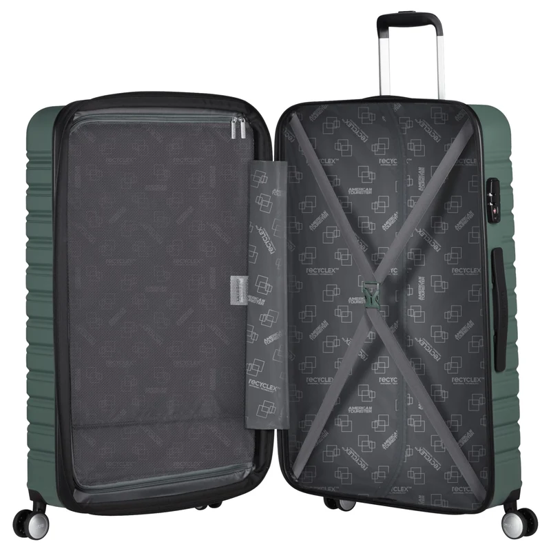 American Tourister Flashline - 4-Rollen-Trolley 78 cm erw. (grün)