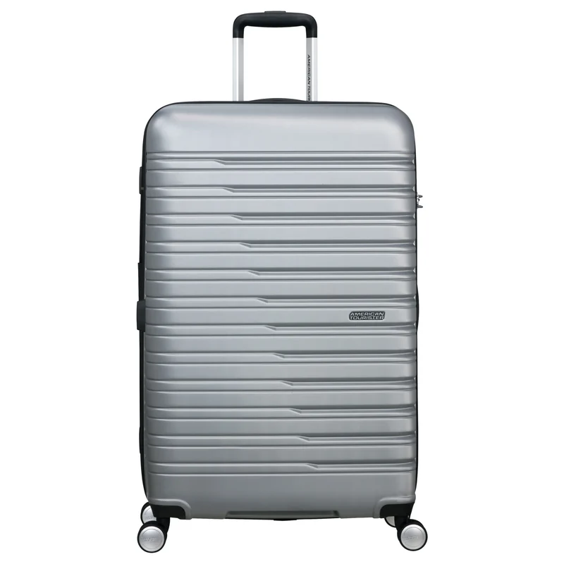 American Tourister Flashline - 4-Rollen-Trolley 78 cm erw. (silber)