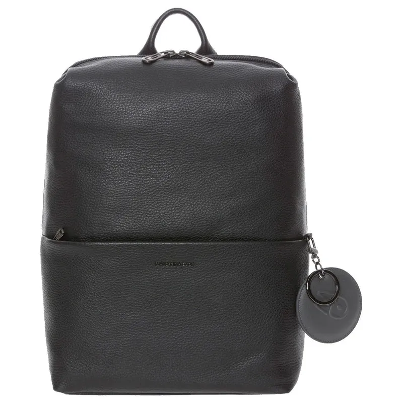 Mandarina Duck Mellow Leather - Rucksack 13" 36 cm Leder (black)