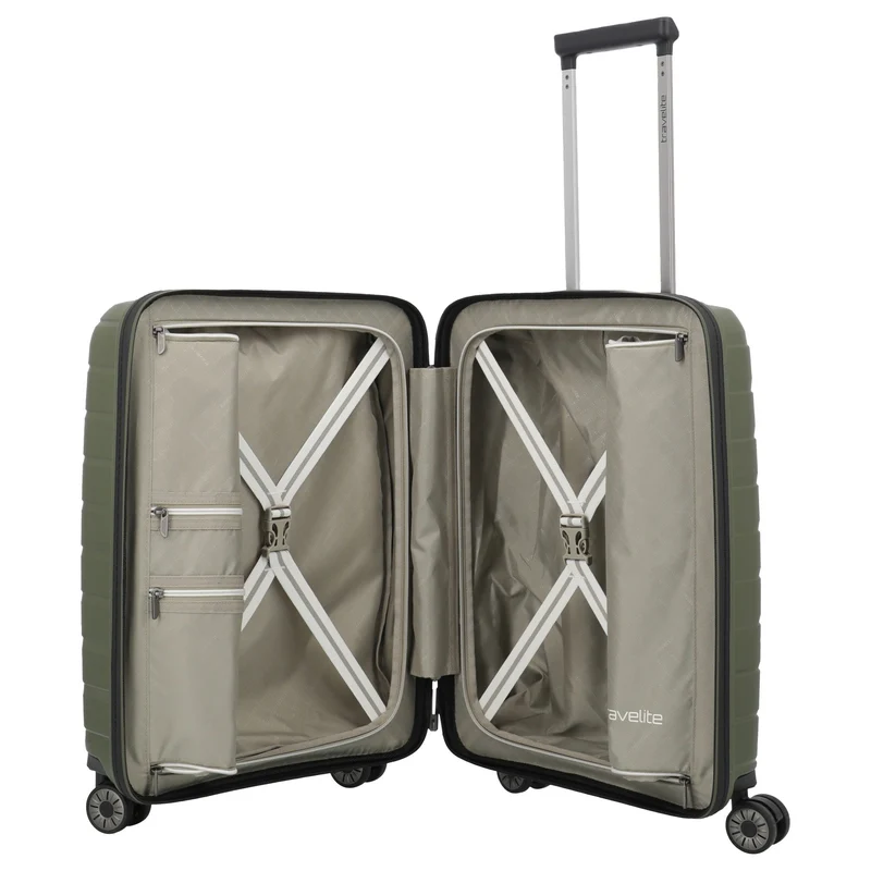 Travelite Air Base - 4-Rollen-Kabinentrolley S 55 cm (olive)