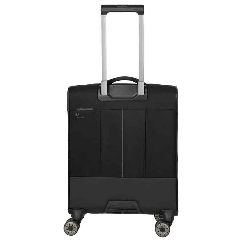 Travelite Crosslite - 4-Rollen-Kabinentrolley S 55 cm erw. (schwarz)