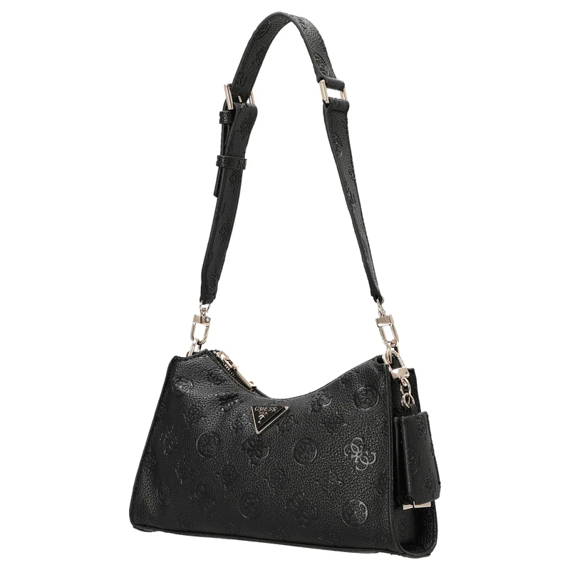 Guess Cresidia II Top Zip - Schultertasche 27 cm (black logo)