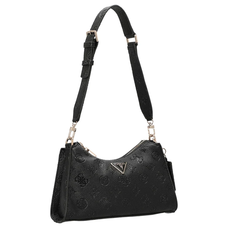 Guess Cresidia II Top Zip - Schultertasche 27 cm (black logo)