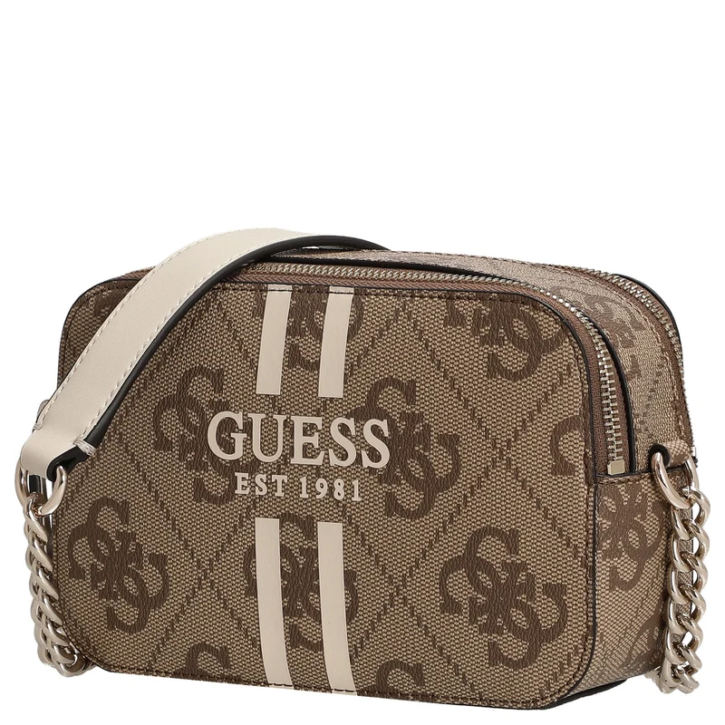 Guess Noelle II Crossbody - Umhängetasche 20 cm (latte logo)