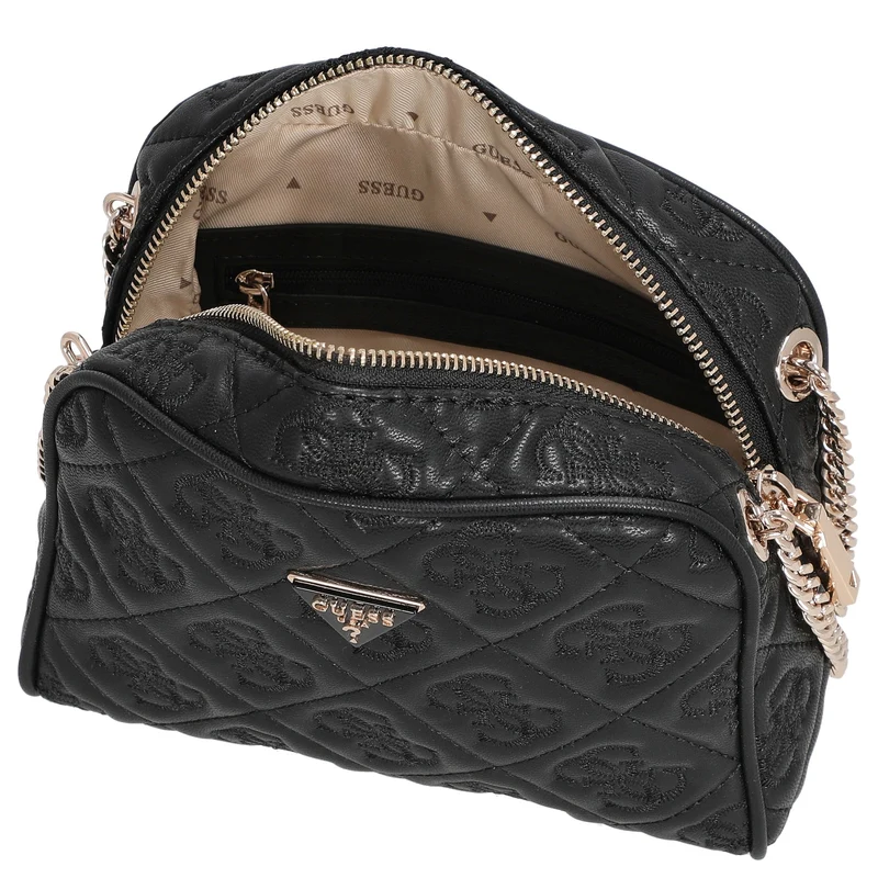 Guess Adelasia Camera Crossbody - Umhängetasche 18 cm (schwarz)