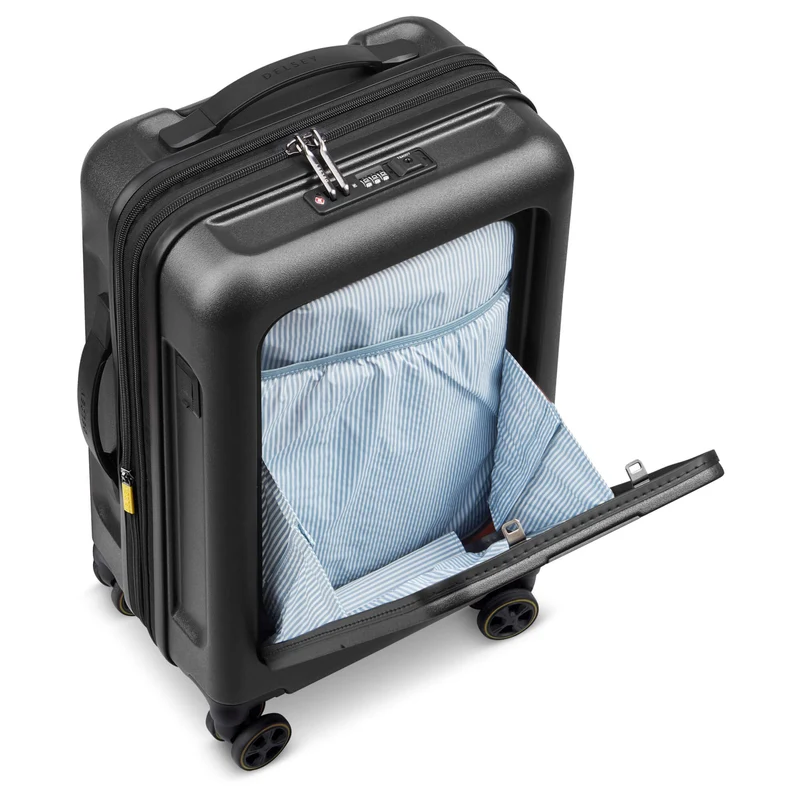 Delsey Paris Turenne 2.0 - 4-Rollen-Kabinentrolley S 56 cm erw. (schwarz)