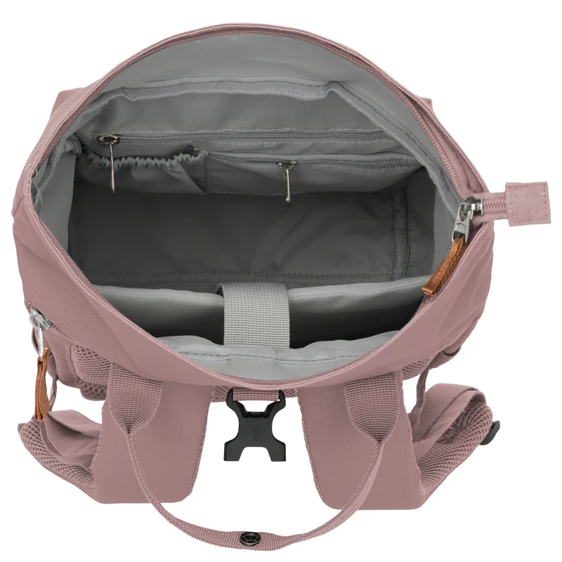 Travelite Basics Short Handle - Rolltop Rucksack 46 cm (smokey rose)