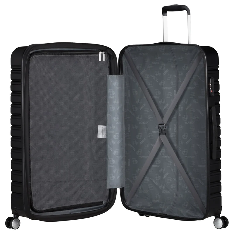 American Tourister Flashline - 4-Rollen-Trolley 78 cm erw. (schwarz)