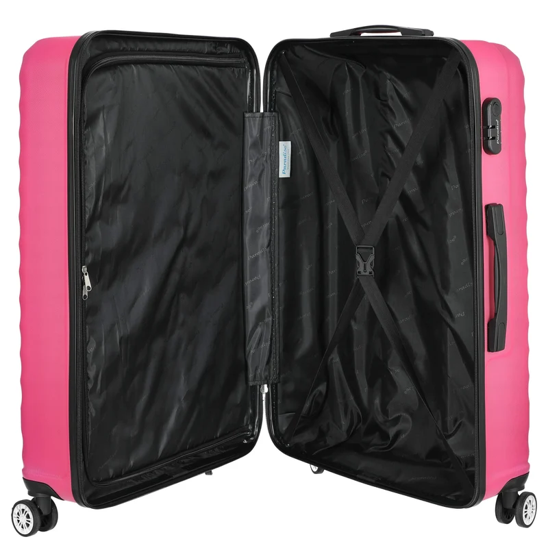 Paradise by CHECK.IN Kingston - 4-Rollen-Trolley Set 3tlg. (pink)