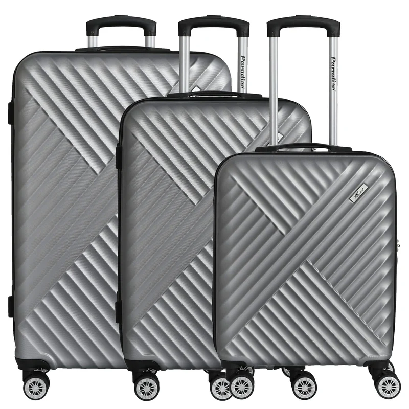 Paradise by CHECK.IN Kingston - 4-Rollen-Trolley Set 3tlg. (silber)