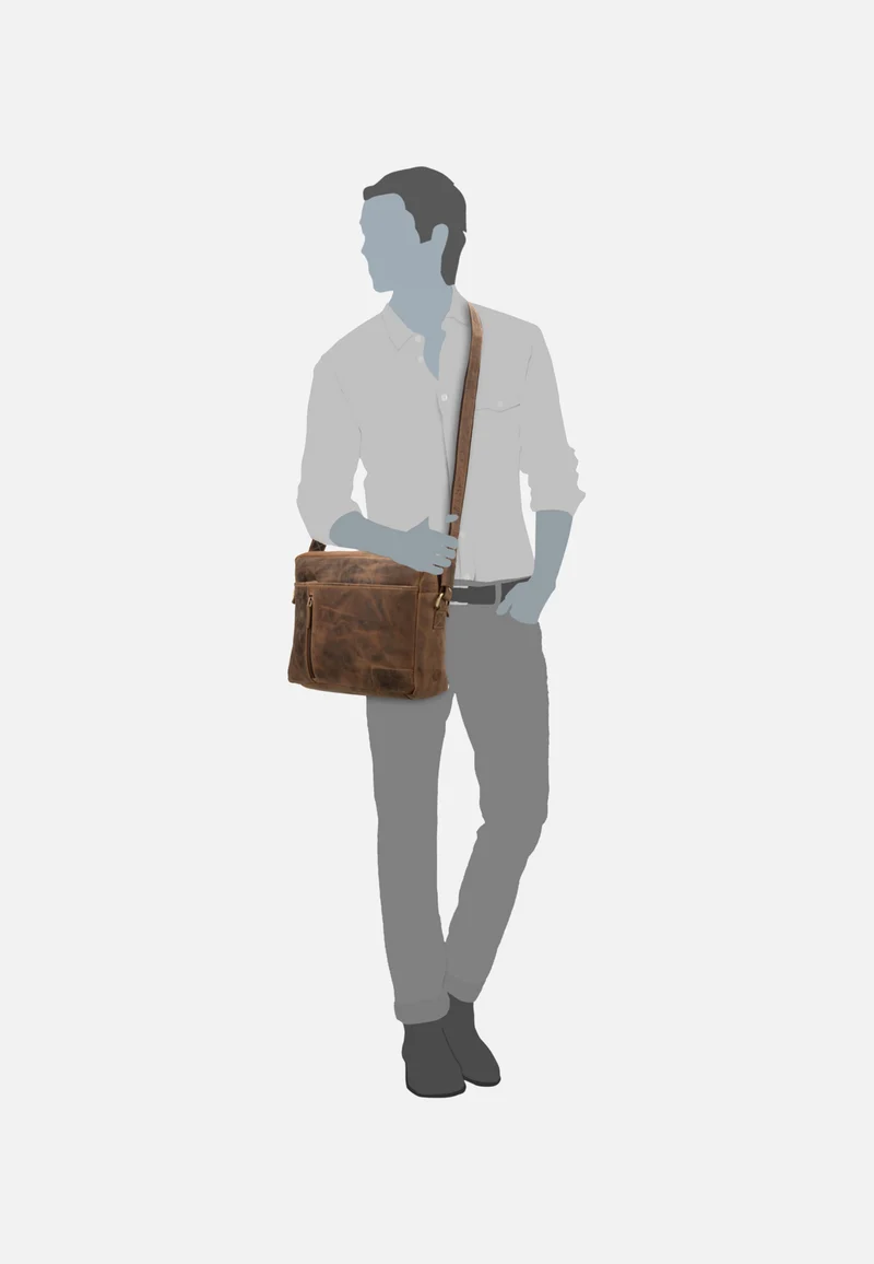 Vintage 1653 Reporter Bag Sattelbraun - Crossbody Bag