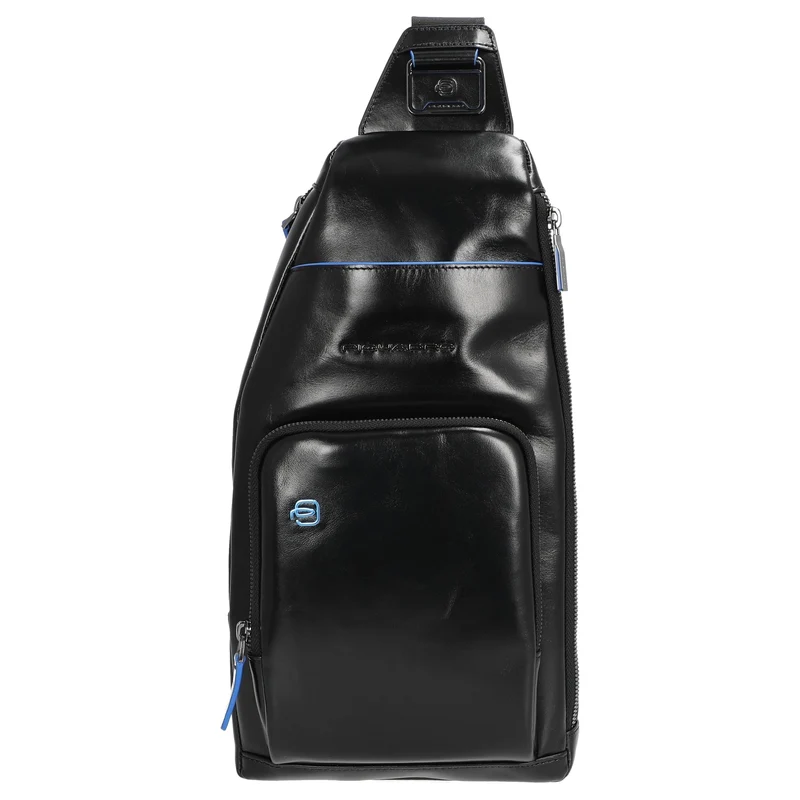 Piquadro Blue Square - Umhängetasche 36 cm (black)