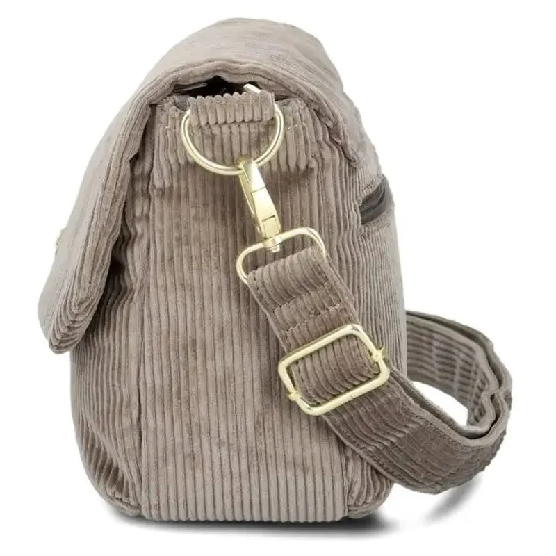zwei Mademoiselle M60 - Umhängetasche 33 cm (cord-mocca)