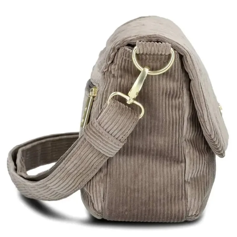zwei Mademoiselle M60 - Umhängetasche 33 cm (cord-mocca)