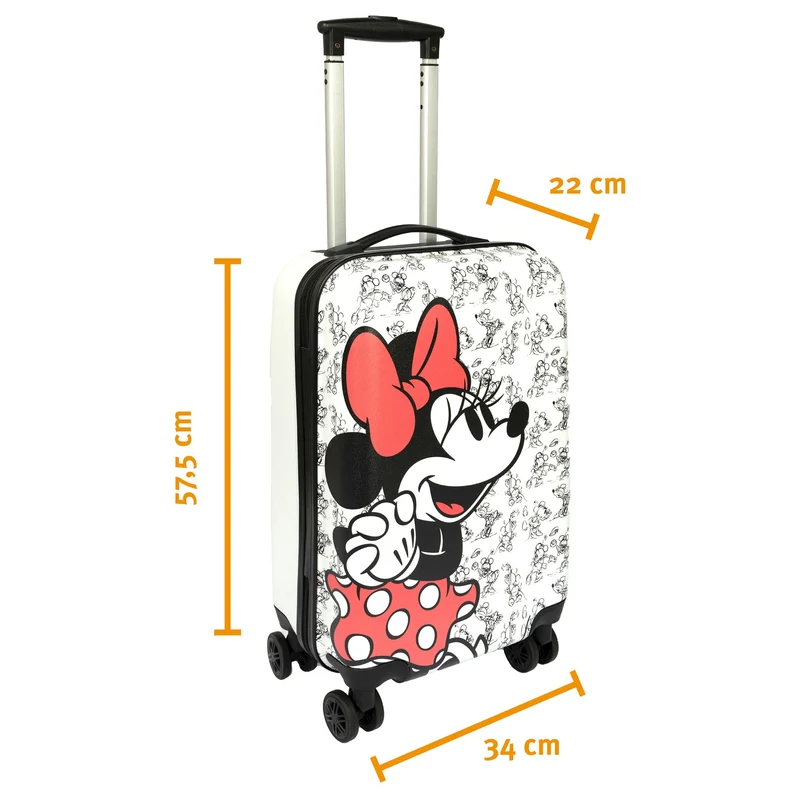 Undercover Minnie Mouse - 4-Rollen-Trolley 57 cm (Minnie Mouse)