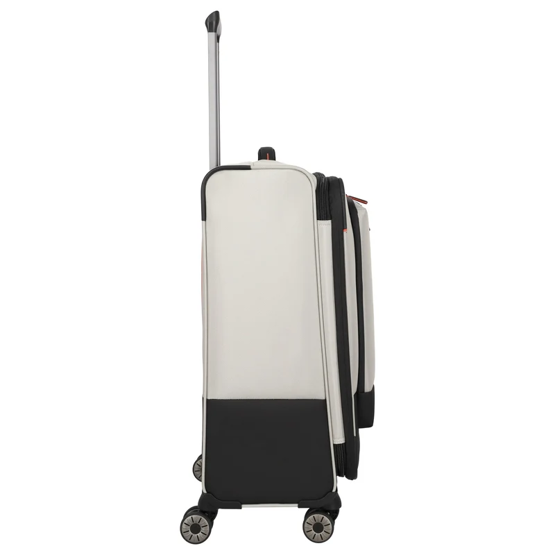 Travelite Crosslite - 4-Rollen-Trolley M 66 cm erw. (natur)
