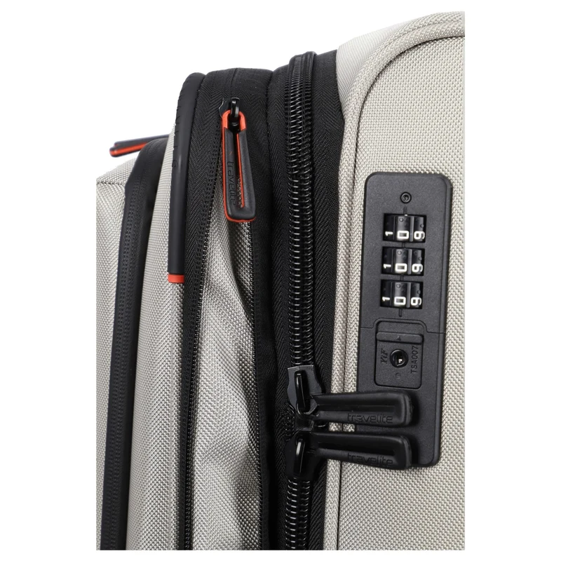 Travelite Crosslite - 4-Rollen-Trolley M 66 cm erw. (natur)