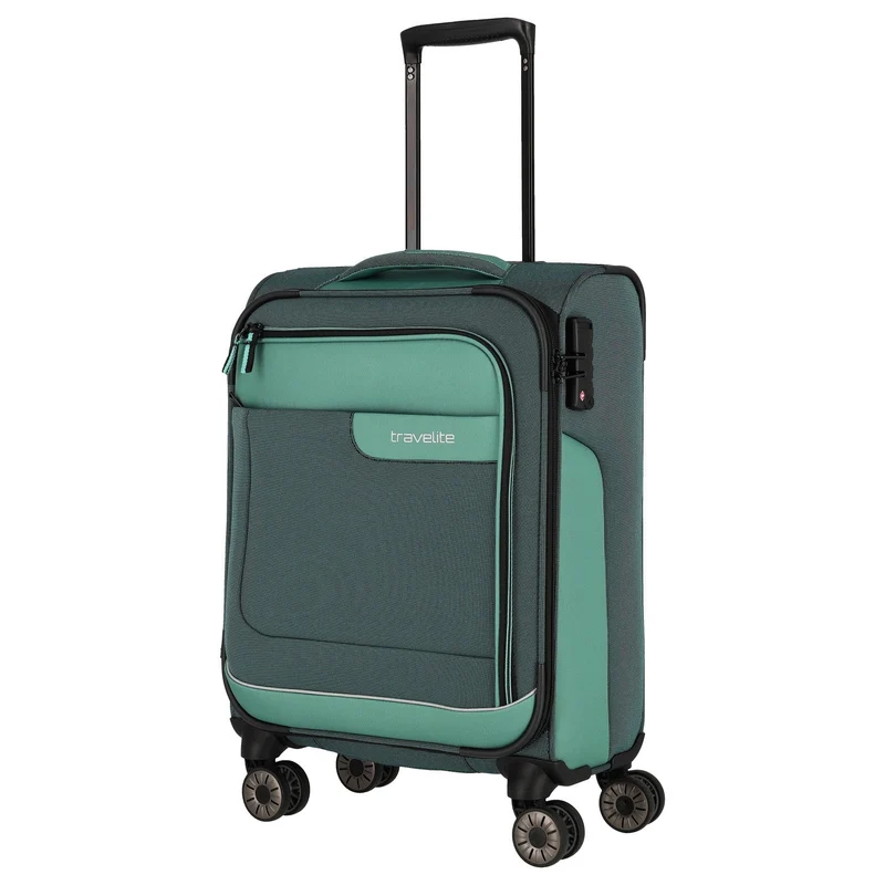 Travelite Viia - 4-Rollen-Kabinentrolley S 55 cm (Eukalyptus)