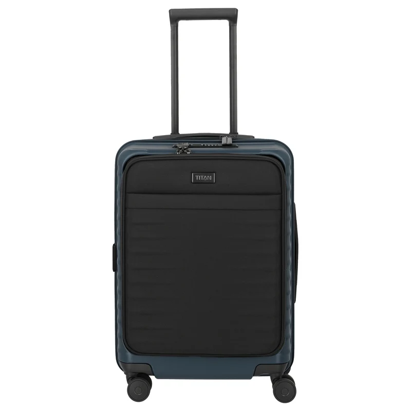 TITAN UPGRADE - 4-Rollen-Kabinentrolley S 55/23 cm mit Vortasche (midnight blue)