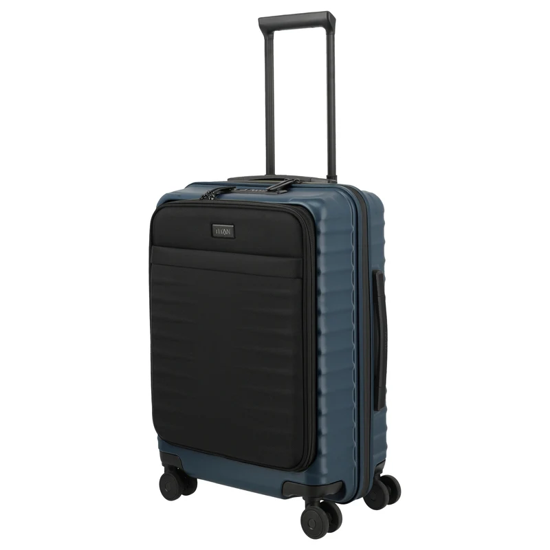 TITAN UPGRADE - 4-Rollen-Kabinentrolley S 55/23 cm mit Vortasche (midnight blue)