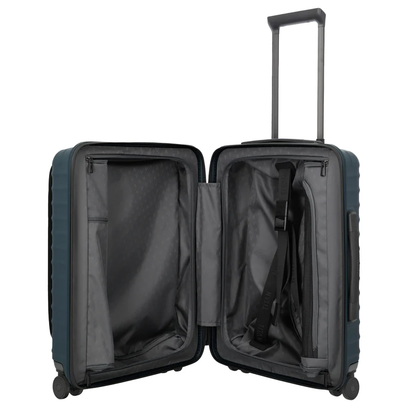 TITAN UPGRADE - 4-Rollen-Kabinentrolley S 55/23 cm mit Vortasche (midnight blue)
