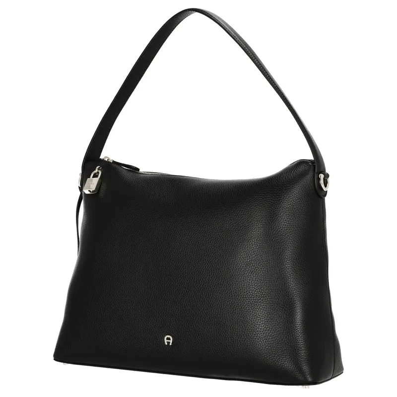 Aigner Delia - Schultertasche L 39 cm (black)