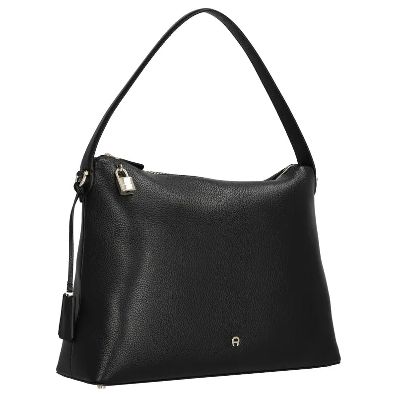 Aigner Delia - Schultertasche L 39 cm (black)