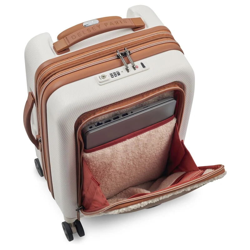 Delsey Paris Chatelet Air 2.0 - 4-Rollen-Kabinentrolley 55 cm erw. 14" USB (angora)