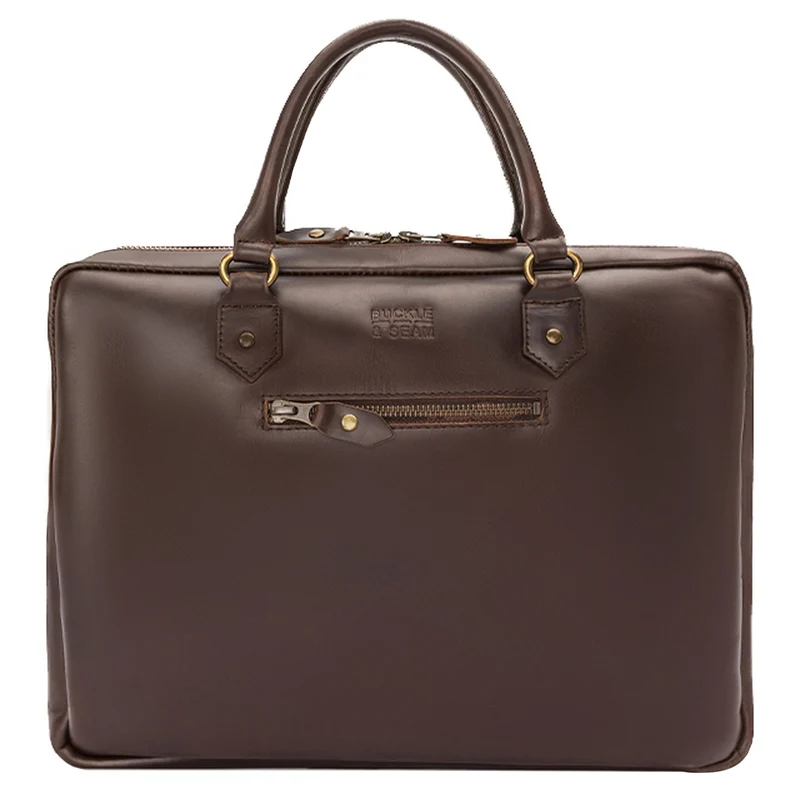 Buckle & Seam Cali Laptoptasche 15" 36 cm (brown/blu)