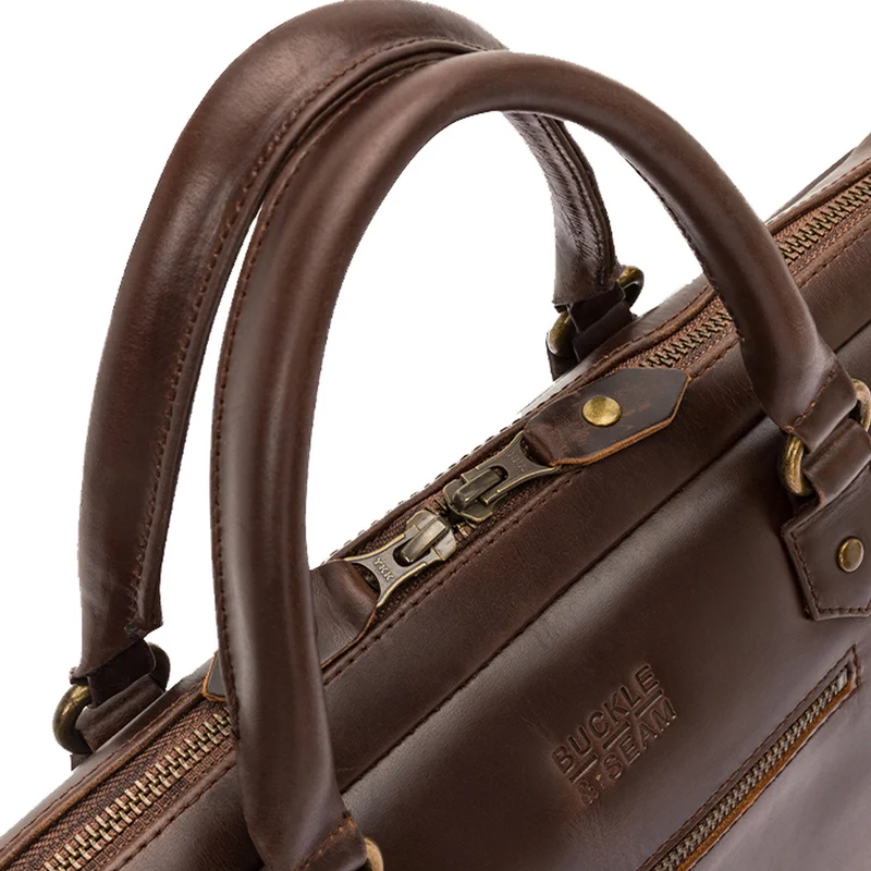 Buckle & Seam Cali Laptoptasche 15" 36 cm (brown/blu)