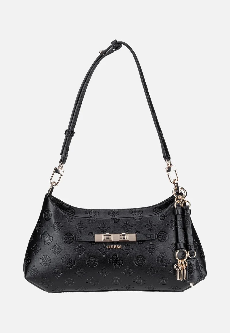 Carmella Shoulder 25180 Black Logo - Schultertasche