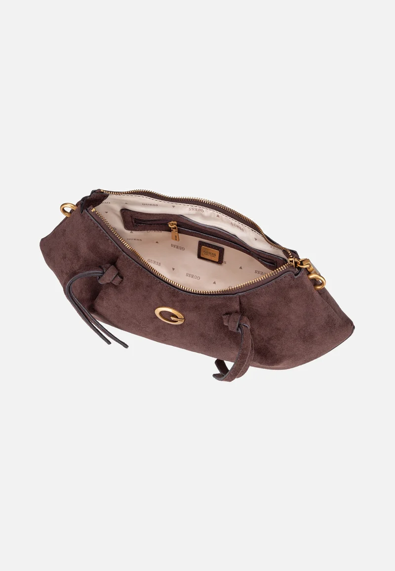 Allegra Shoulder Suede 37180 Espresso - Schultertasche
