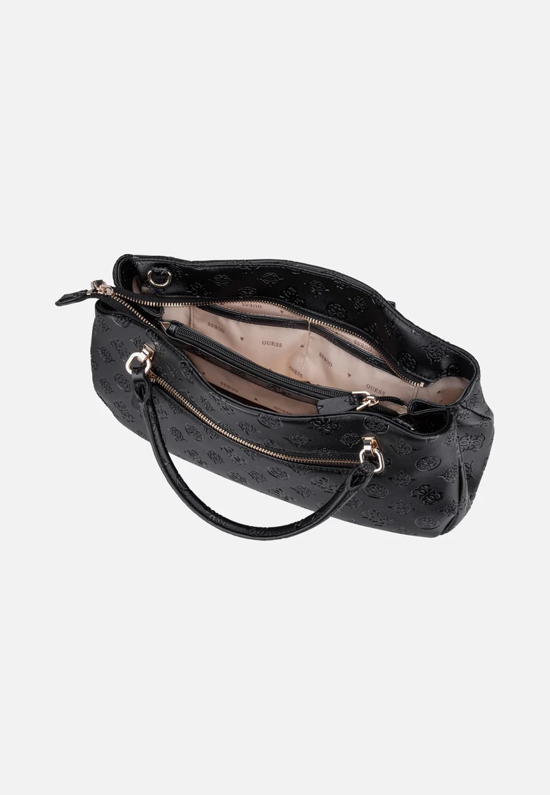 Carmella 3 Comp 25050 Black Logo - Henkeltasche
