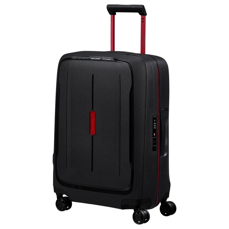 Samsonite Selection Essens - 4-Rollen-Kabinentrolley 55 cm (charcoal/red)