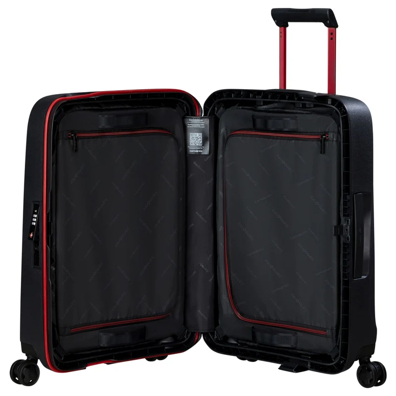 Samsonite Selection Essens - 4-Rollen-Kabinentrolley 55 cm (charcoal/red)