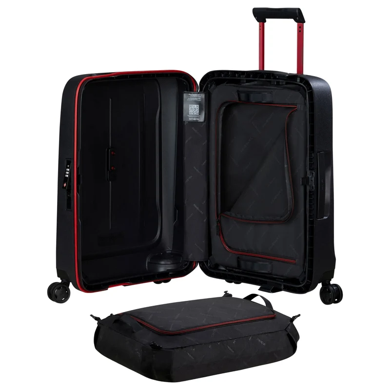 Samsonite Selection Essens - 4-Rollen-Kabinentrolley 55 cm (charcoal/red)