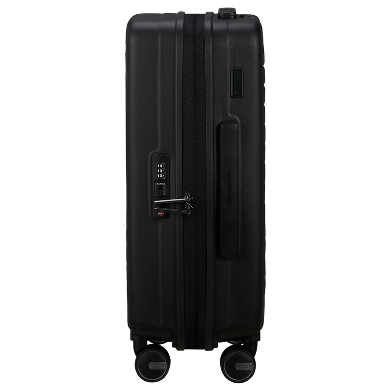 Samsonite Selection Restackd - 4-Rollen-Kabinentrolley 55 cm erw. (schwarz)