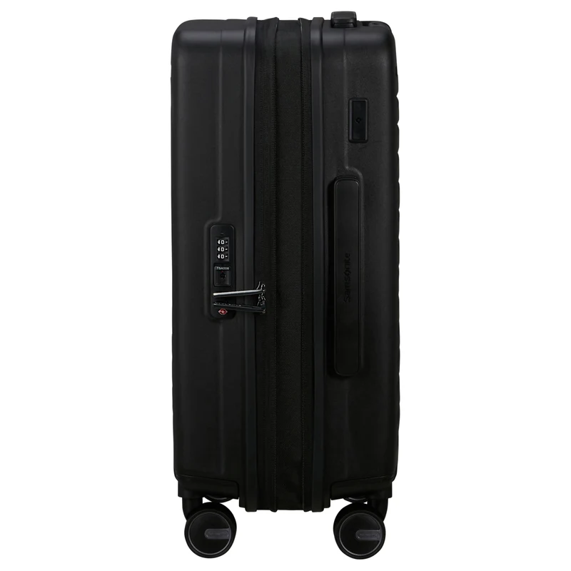 Samsonite Selection Restackd - 4-Rollen-Kabinentrolley 55 cm erw. (schwarz)