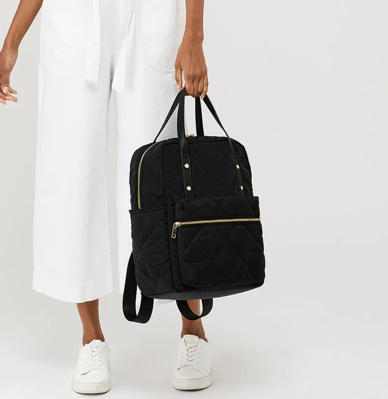 Emmy Vegan Quilted Backpack