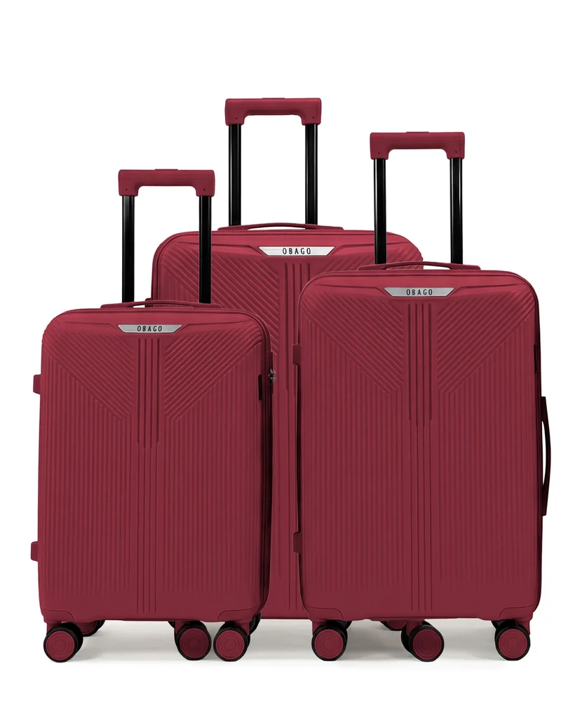 3er-Pack Hartschalenkoffer: Großer Koffer, mittelgroßer Koffer und Handgepäck ERIDAN