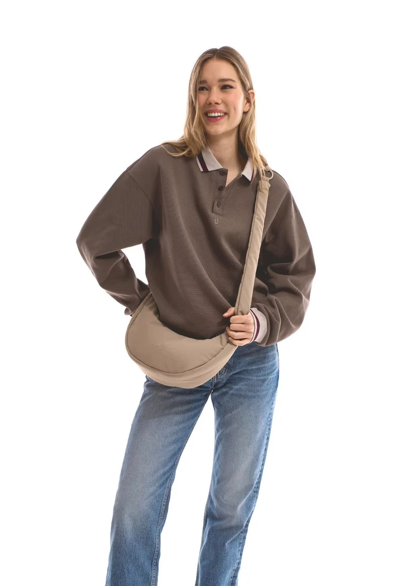 Lou Medium Beige - Crossbody Bag
