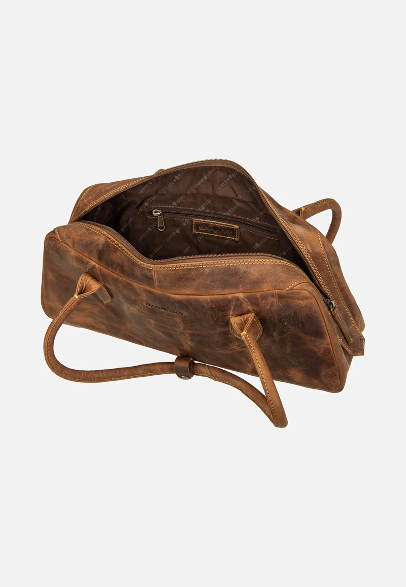 Vintage East/West Umhängetasche Sattelbraun - Schultertasche