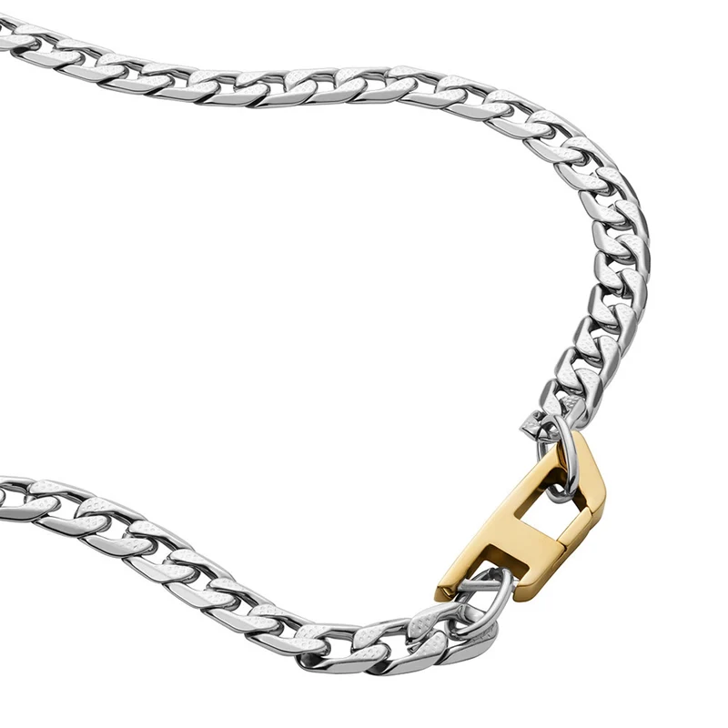 Diesel Steel Silberfarbene Kette DX1343040 (Länge: 60.00 cm)